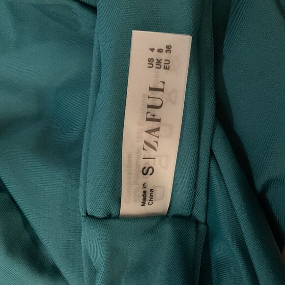 Zaful High Cut Bralette Bikini in Peacock Blue - Picture 4 of 8